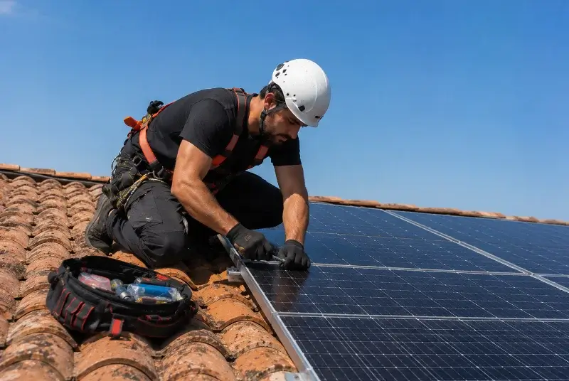 Maintenance et monitoring de panneaux solaires à Chaillevette