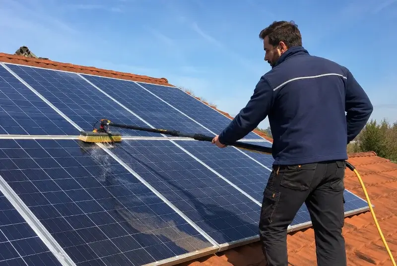 Nettoyage et entretien de panneaux solaires à Chaillevette
